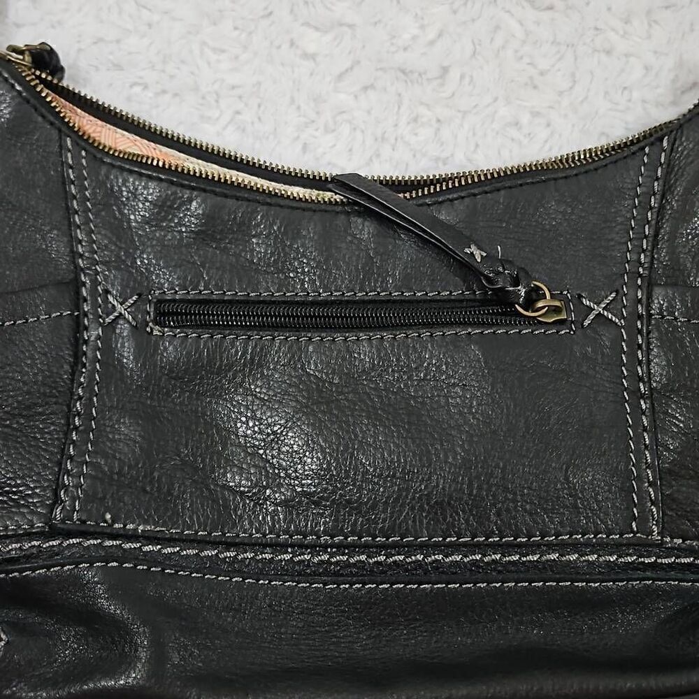 The Sak ‘Kendra’ Black Leather Soft Hobo Shoulder Bag Vegan Leather - Picture 10 of 14